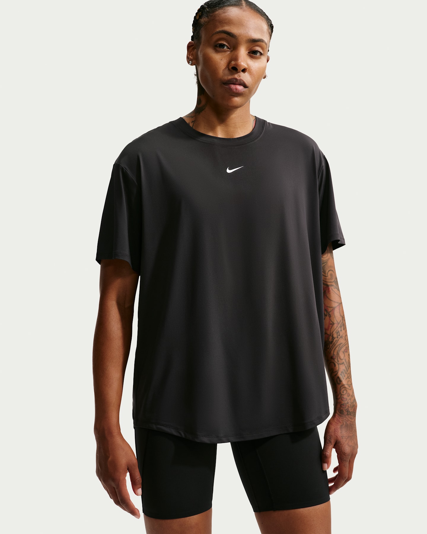 Женские топы Nike One Women's Dri-FIT Short-Sleeve Top — фото 6