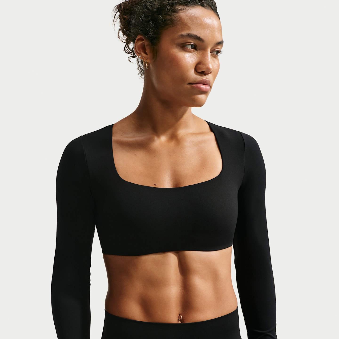 Спортивное бра Zenvy, уплотнённая чашка, длинный рукав — Nike — фото 1