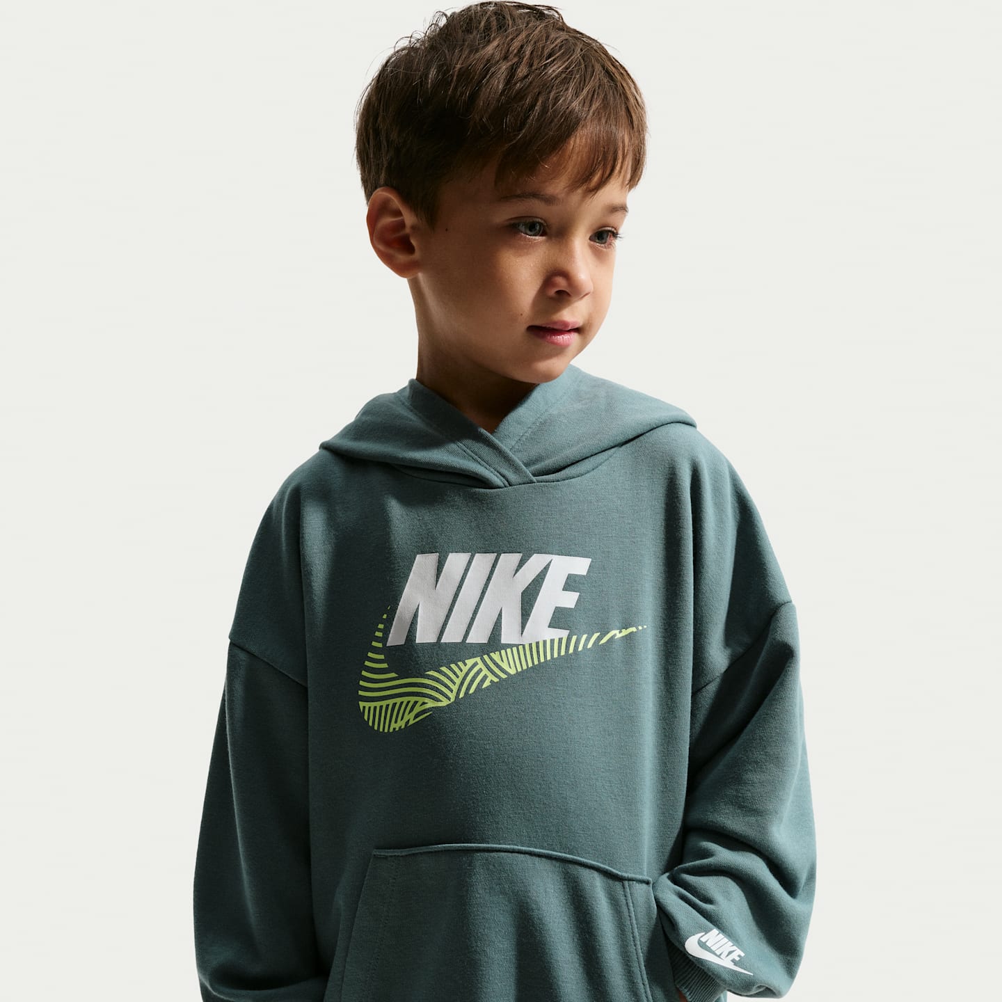 Детские свитеры Nike Sportswear In The Zone Little Kids' 2-Piece Oversized French Terry Pullover Set — фото 2