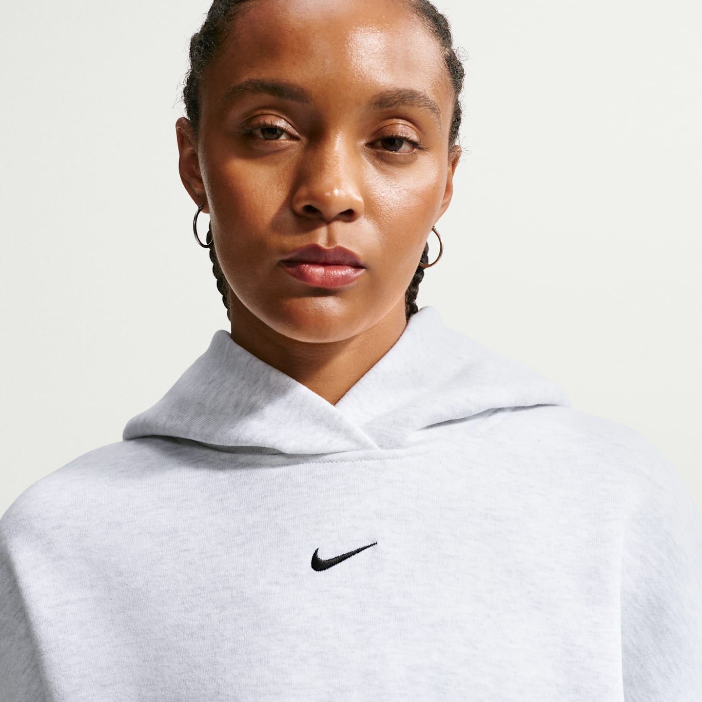 Женские худи Nike Studio Fleece Medium Weight Women's Oversized Pullover — фото 3