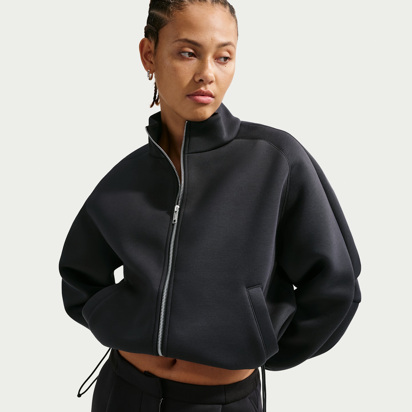 Женские куртки Nike Pregame Fleece Women's Oversized Track Jacket — фото 1