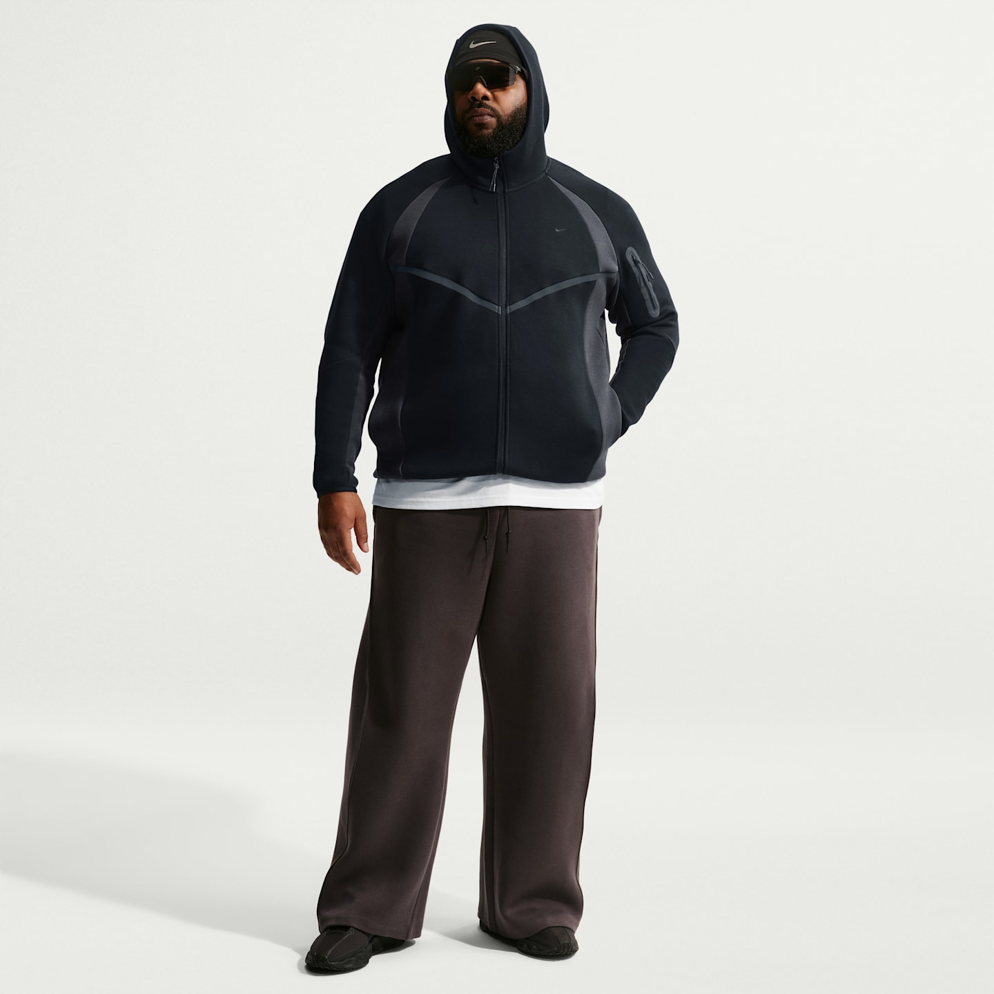 Мужские куртки Nike Tech Men's Color-Block Full-Zip Fleece Windrunner Jacket — фото 9