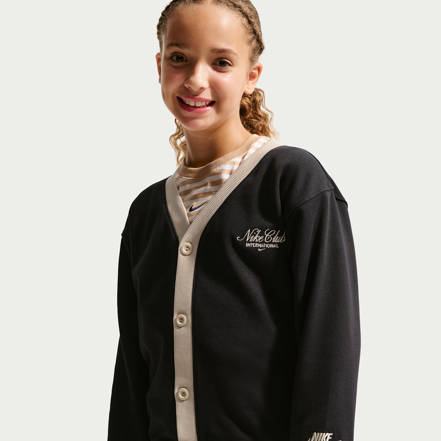 Детские кардиганы Nike Sportswear Club Big Kids' Cardigan — фото 2