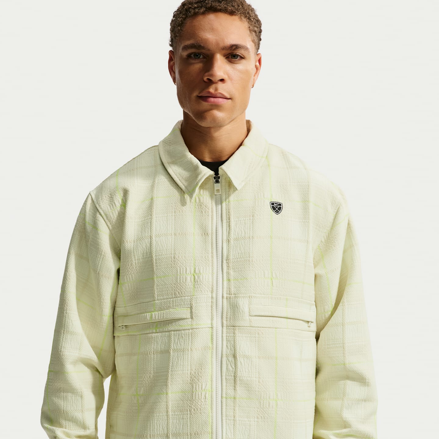 Мужские куртки Nike Tartan Men's Loose Golf Jacket — фото 1
