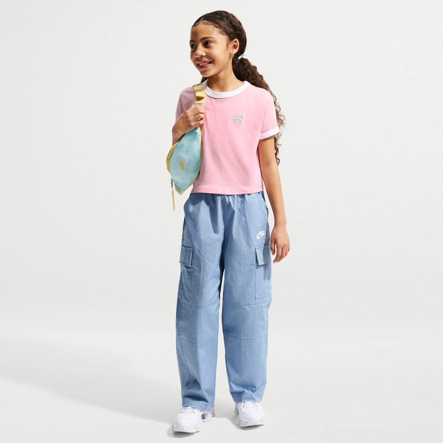 Детские футболки Nike Sportswear Big Kids' Cropped T-Shirt — фото 4