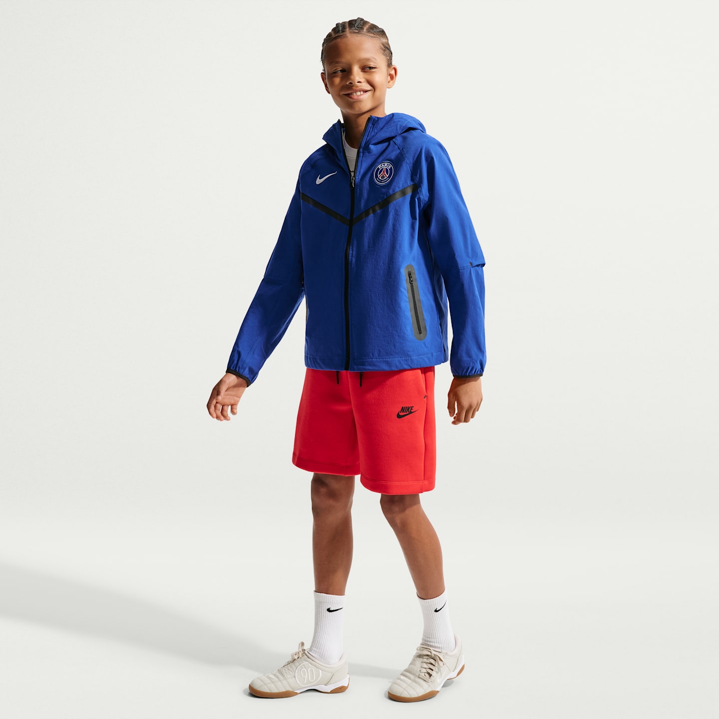 Детские куртки Nike Paris Saint-Germain Tech Home Big Kids' Nike Dri-FIT Soccer Woven Anthem Jacket — фото 4
