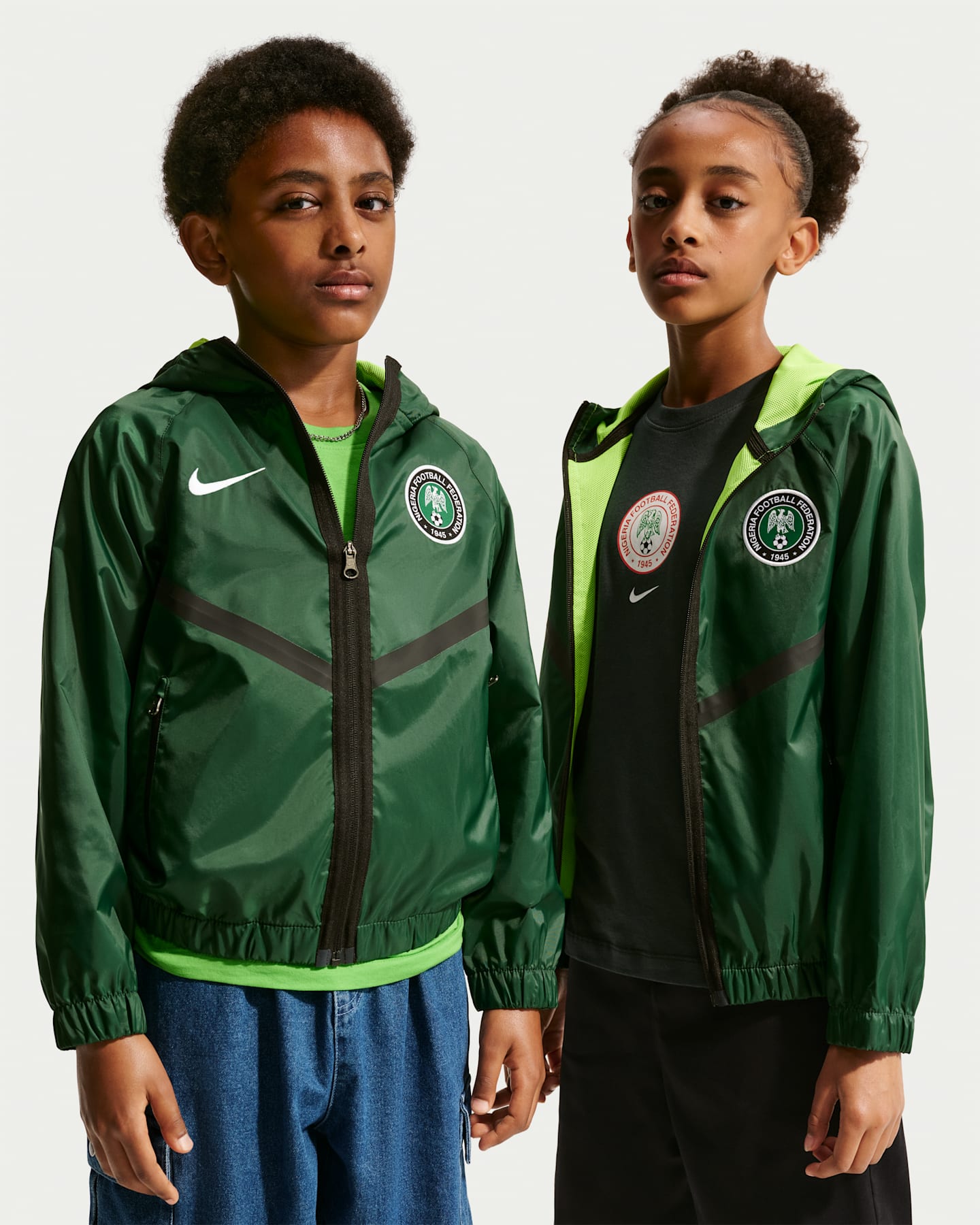 Детские куртки Nike Nigeria Big Kids' Nike Dri-FIT Soccer Anthem Jacket — фото 8