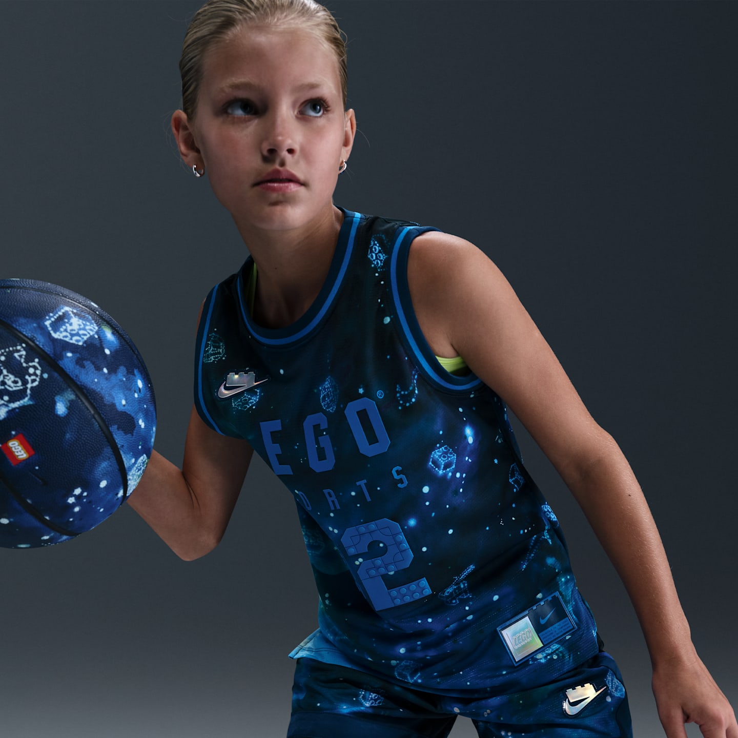 Детские шорты Nike x LEGO® Collection Big Kids' Dri-FIT Crossover Shorts — фото 5