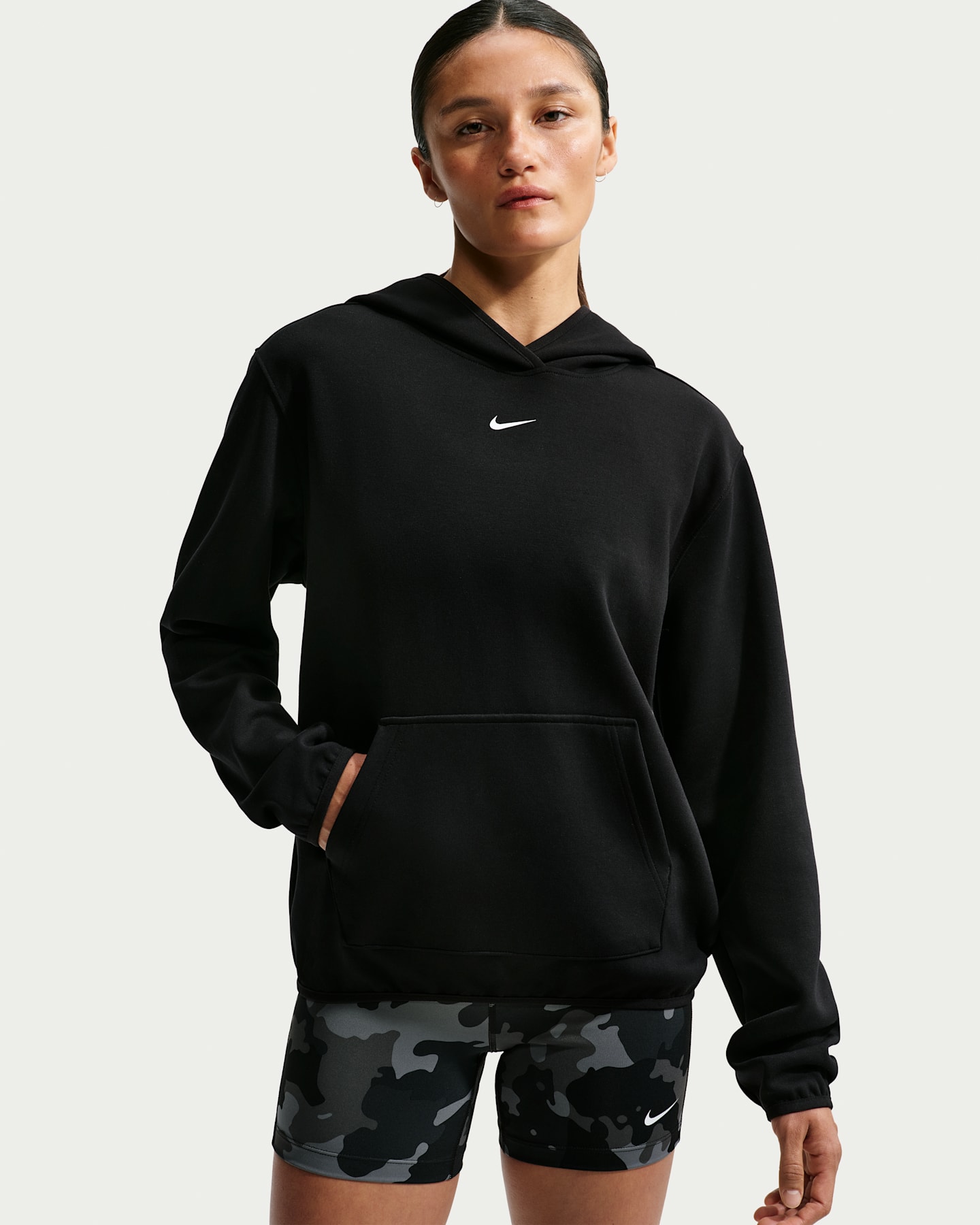 Женские худи Nike Studio Fleece Sport Women's Dri-FIT Pullover — фото 7