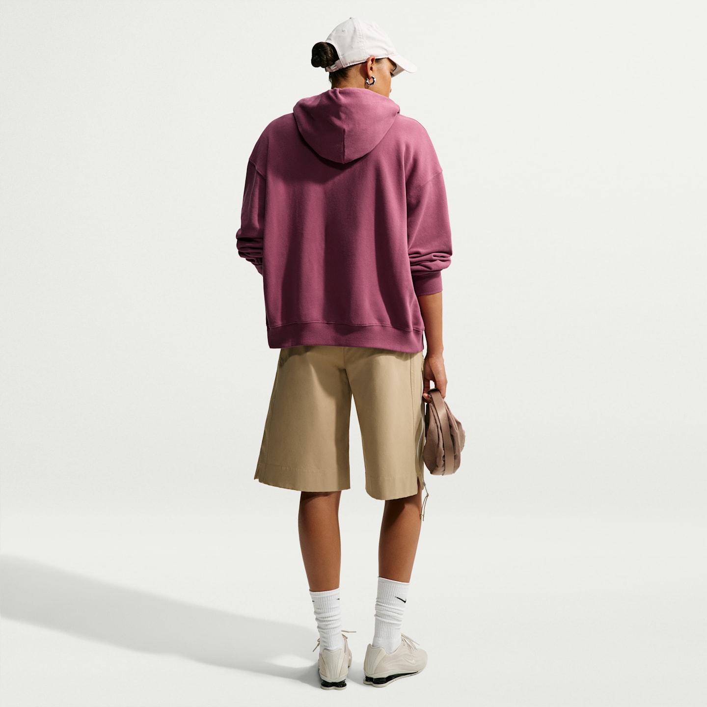Женские худи Nike Studio Fleece Lightweight Women's Oversized Full-Zip — фото 5