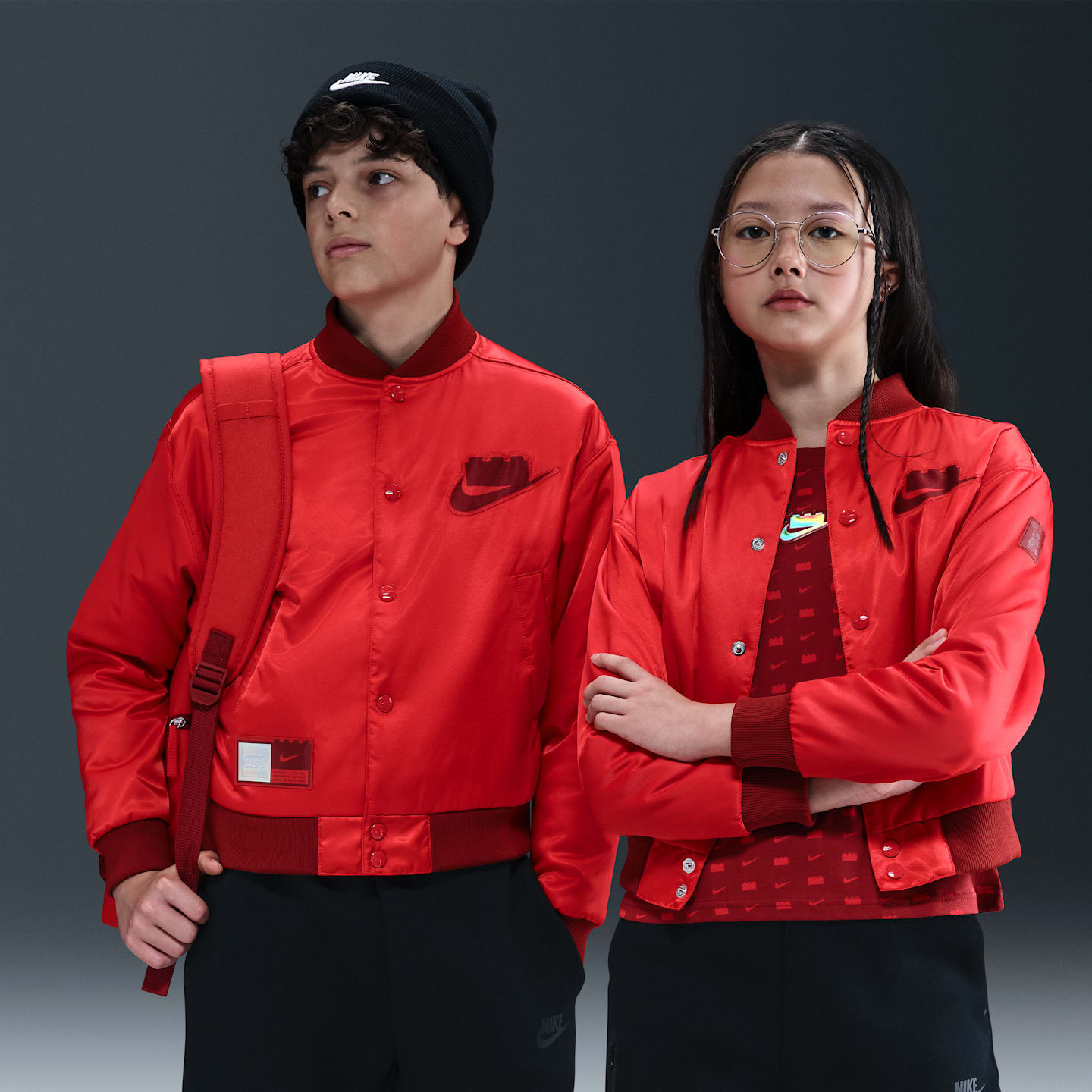 Детские куртки Nike x LEGO® Collection Big Kids' Basketball Jacket — фото 1
