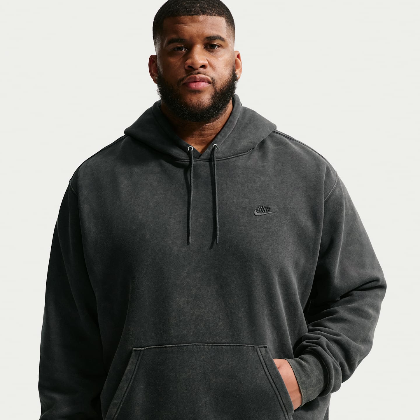 Мужские худи Nike Sportswear Club Men's Washed Fleece — фото 6