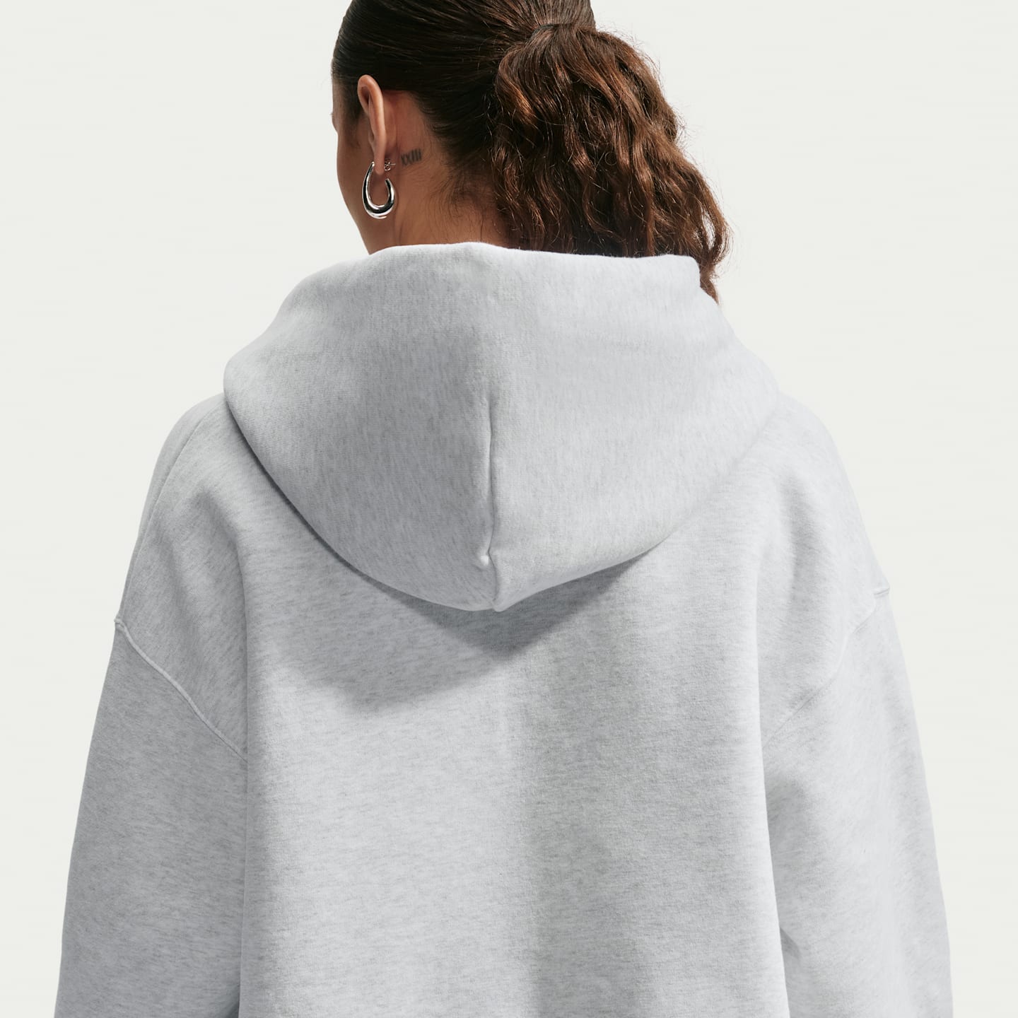 Женские худи Nike Studio Fleece Medium Weight Women's Oversized Full-Zip — фото 2