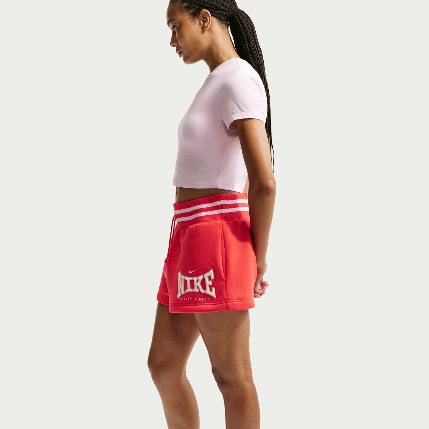 Женские шорты Nike Sportswear Phoenix Fleece Women's High-Waisted 4" Shorts — фото 4