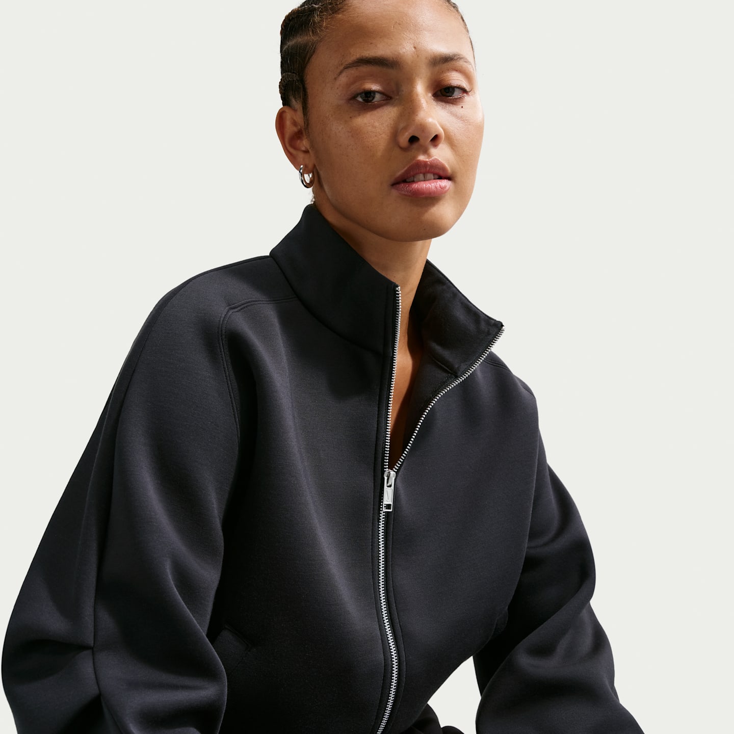 Женские куртки Nike Pregame Fleece Women's Oversized Track Jacket — фото 3