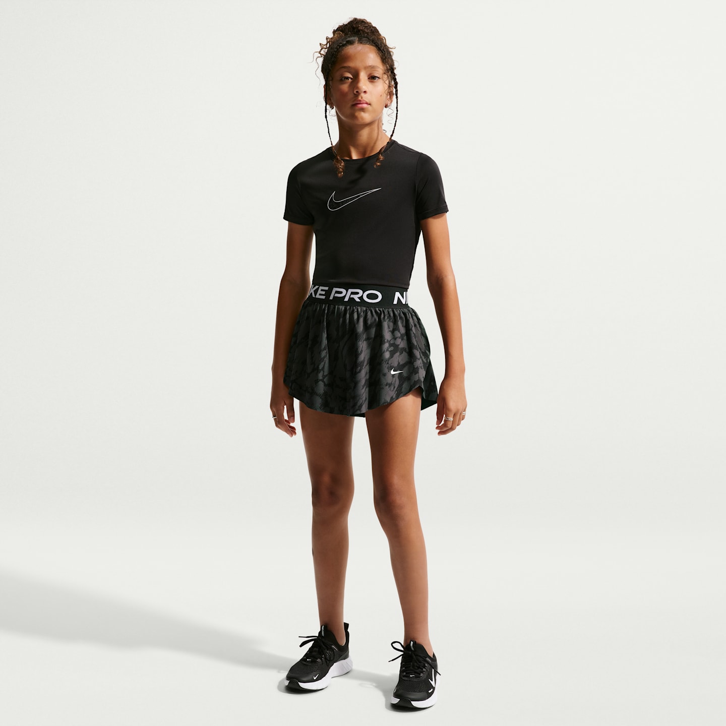Детские шорты Nike Pro Big Kids' (Girls') 2-in-1 Shorts