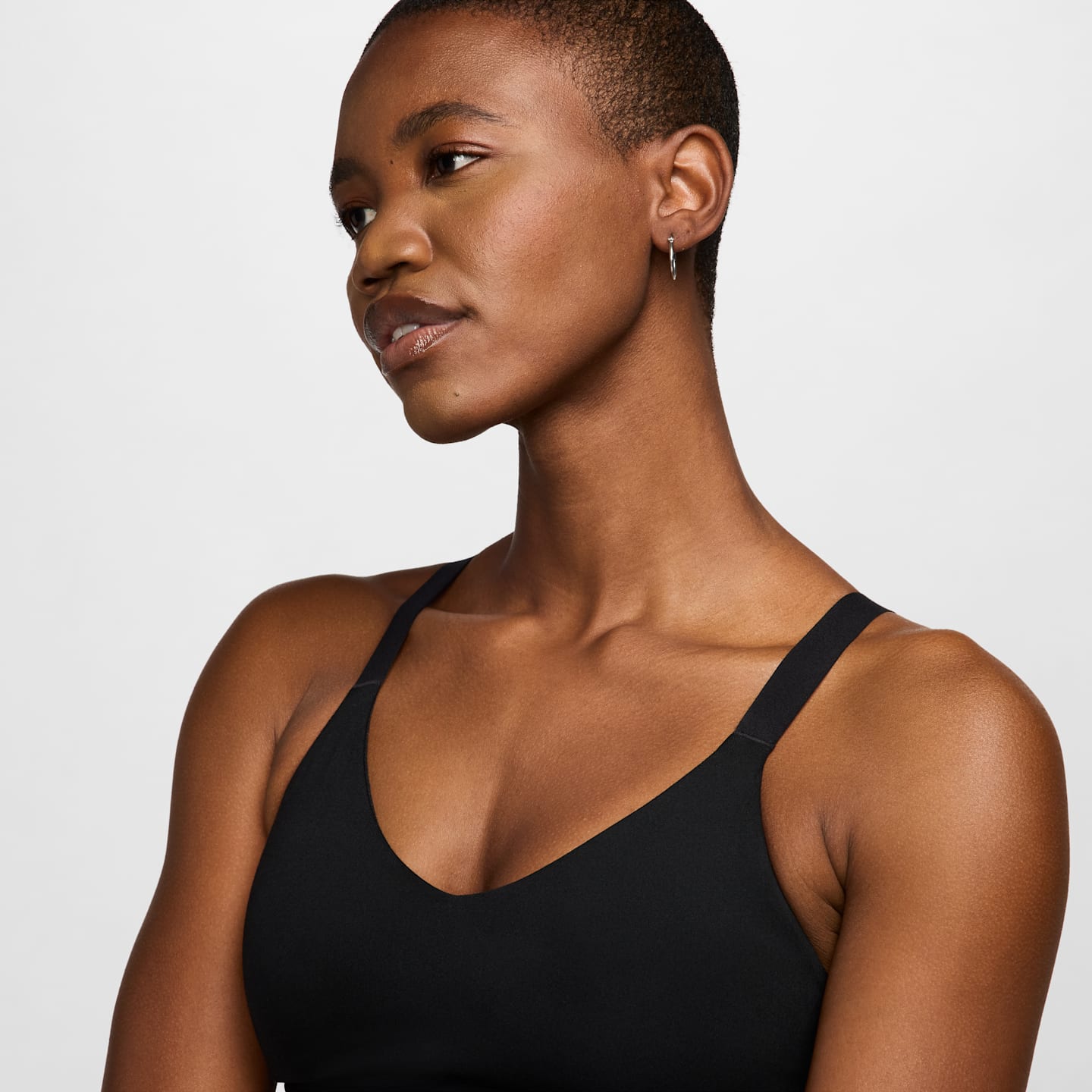 Спортивное бра Indy Medium Adjustable, уплотнённая чашка — Nike — фото 3