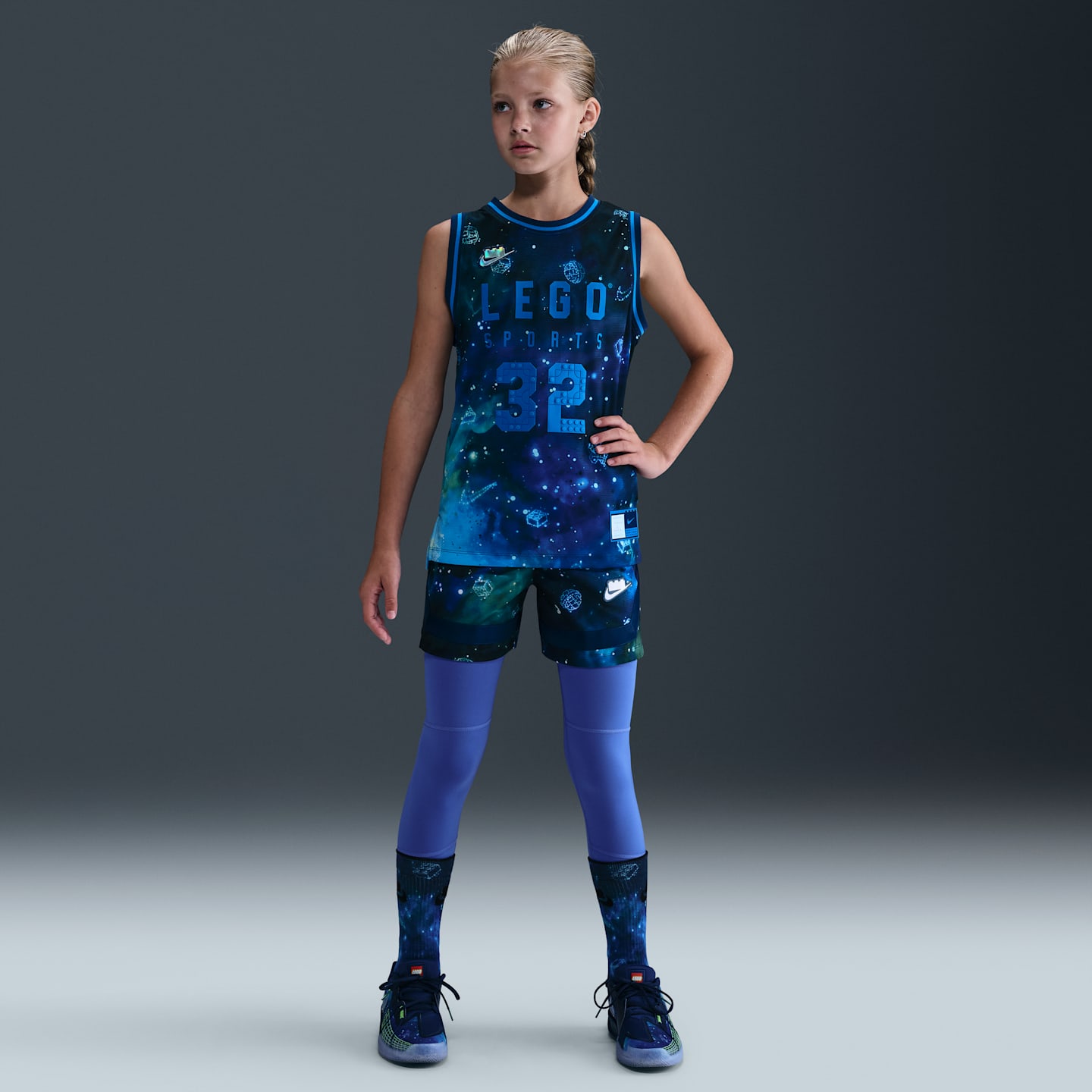 Детские кроссовки Nike x LEGO® Collection Big Kids' Dri-FIT Jersey — фото 6
