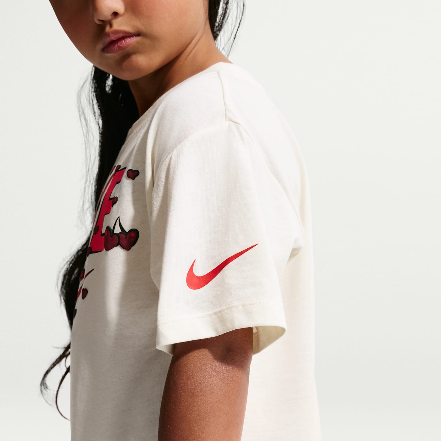 Детские футболки Nike Cherry Little Kids' Boxy T-Shirt — фото 2