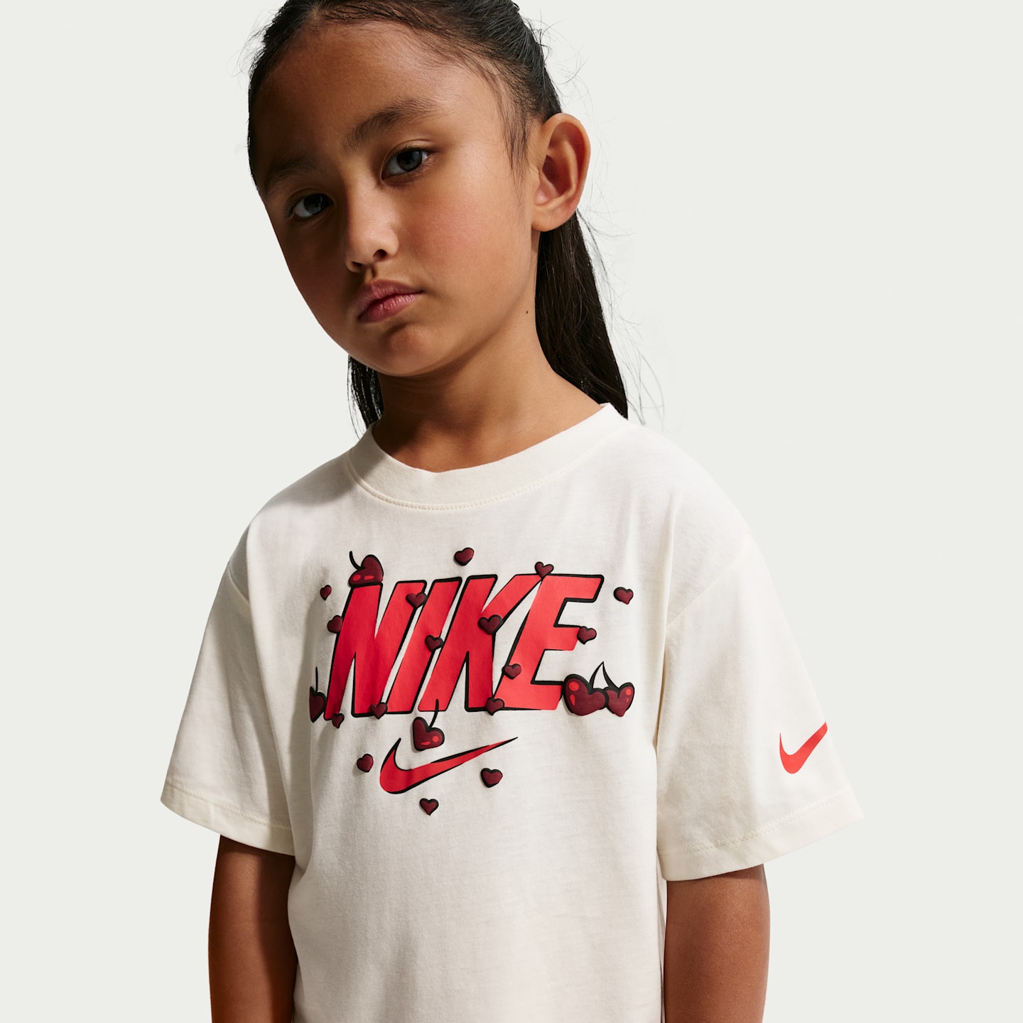Детские футболки Nike Cherry Little Kids' Boxy T-Shirt — фото 1