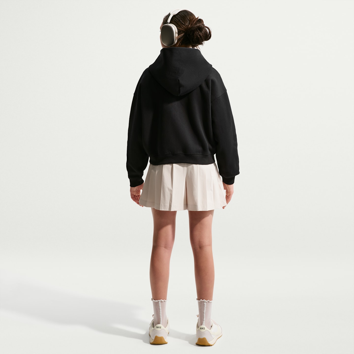Детские худи Nike Sportswear Studio Fleece Big Kids' (Girls') Oversized Full-Zip — фото 5