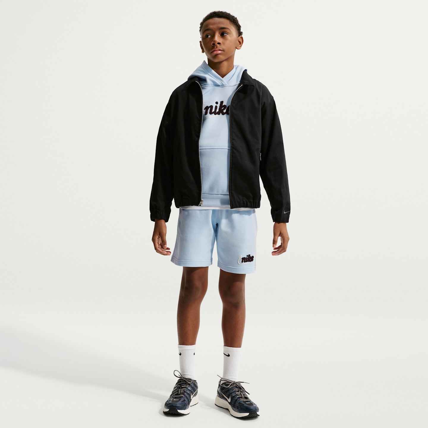 Детские шорты Nike Sportswear Club Big Kids' French Terry Shorts — фото 1