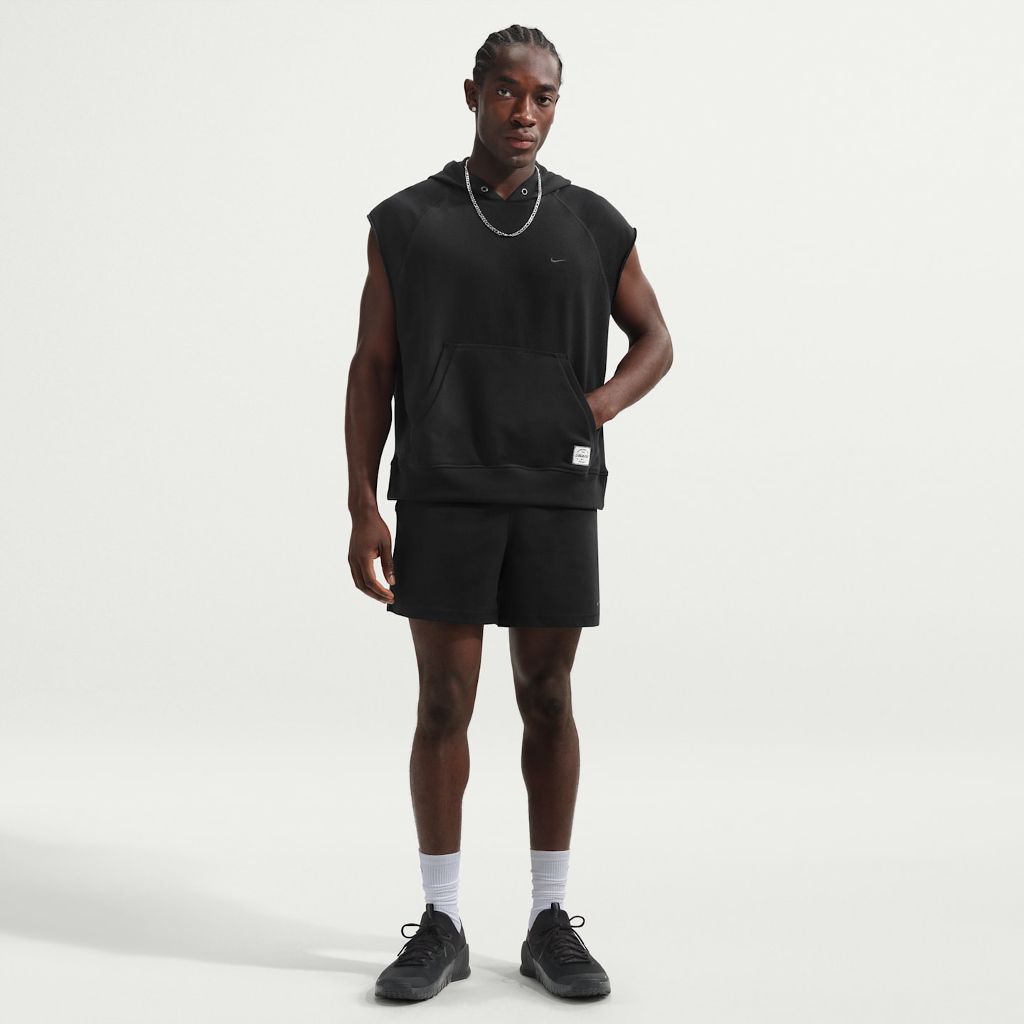 Мужские худи Nike N.A.C. Men's Dri-FIT Fleece Sleeveless Training — фото 4