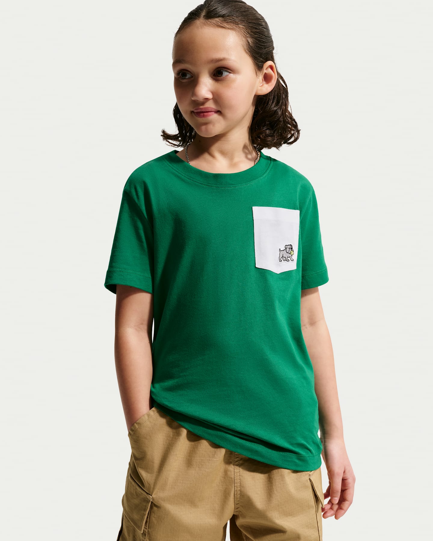 Детские футболки Nike Sportswear Big Kids' Pocket T-Shirt — фото 6