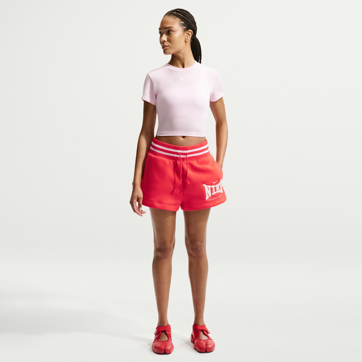 Женские шорты Nike Sportswear Phoenix Fleece Women's High-Waisted 4" Shorts — фото 1