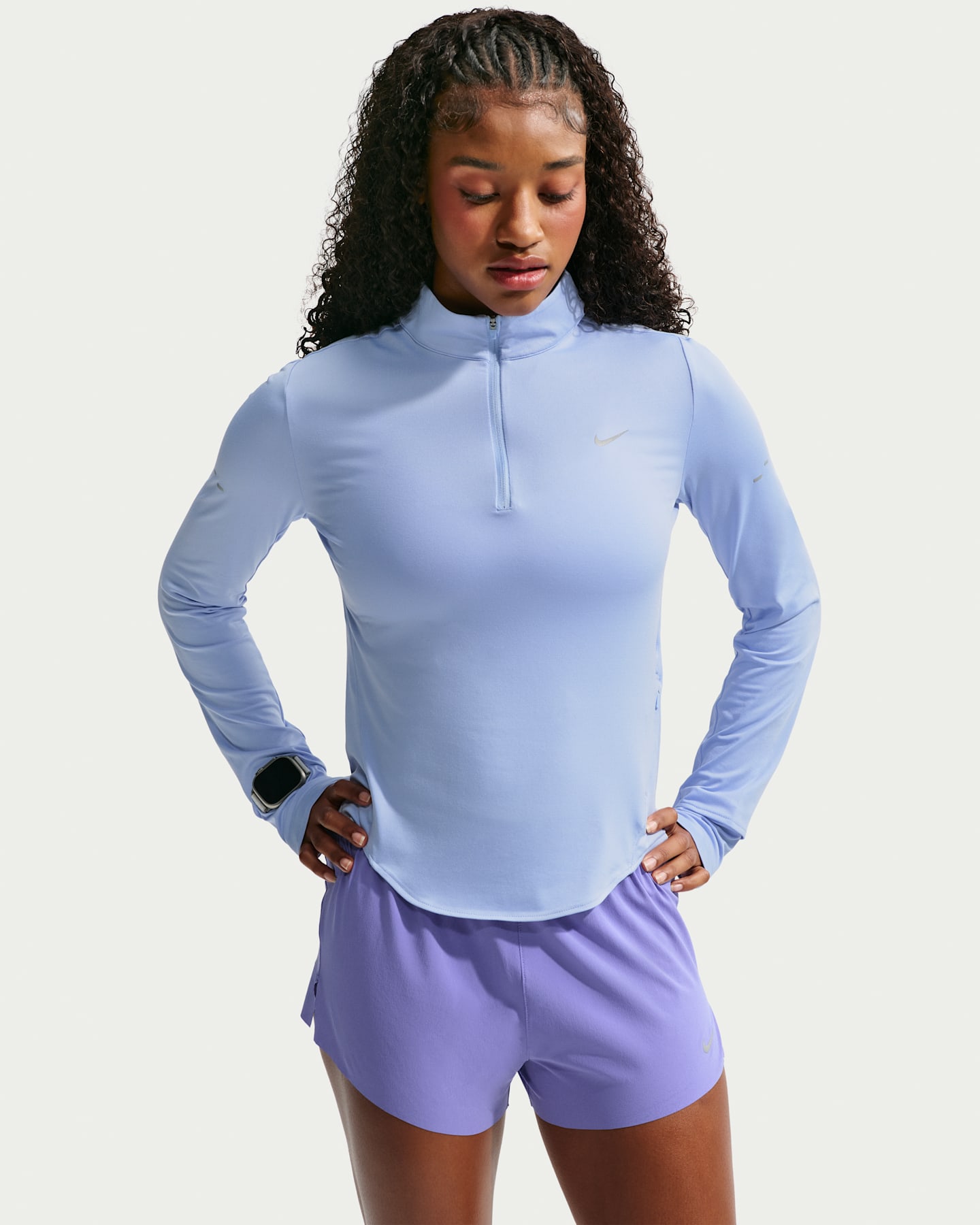 Женские свитеры Nike Swift Women's Dri-FIT UV 1/4-Zip Running Top — фото 7