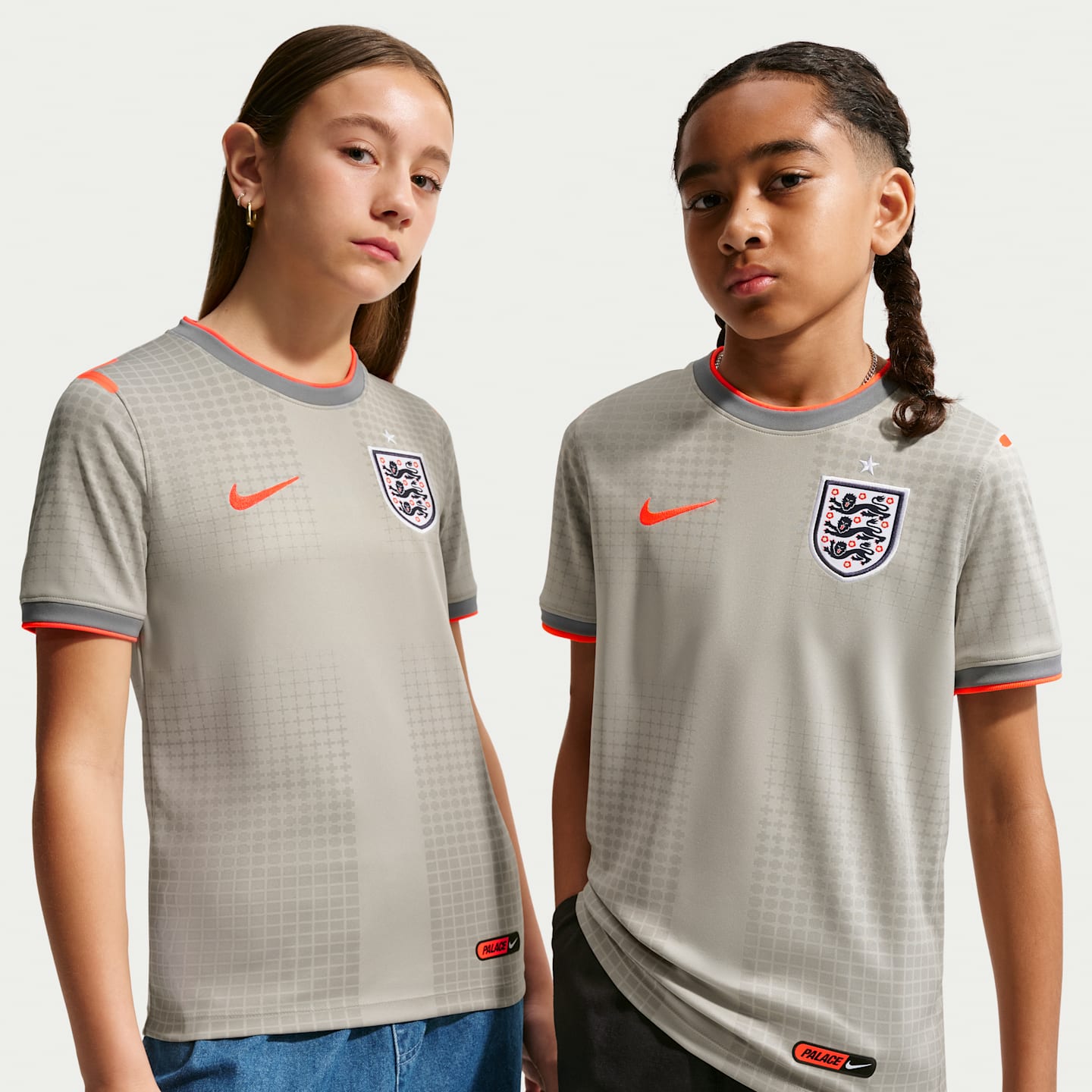 Детские топы Nike England x Palace Big Kids' Short-Sleeve Soccer Top — фото 1