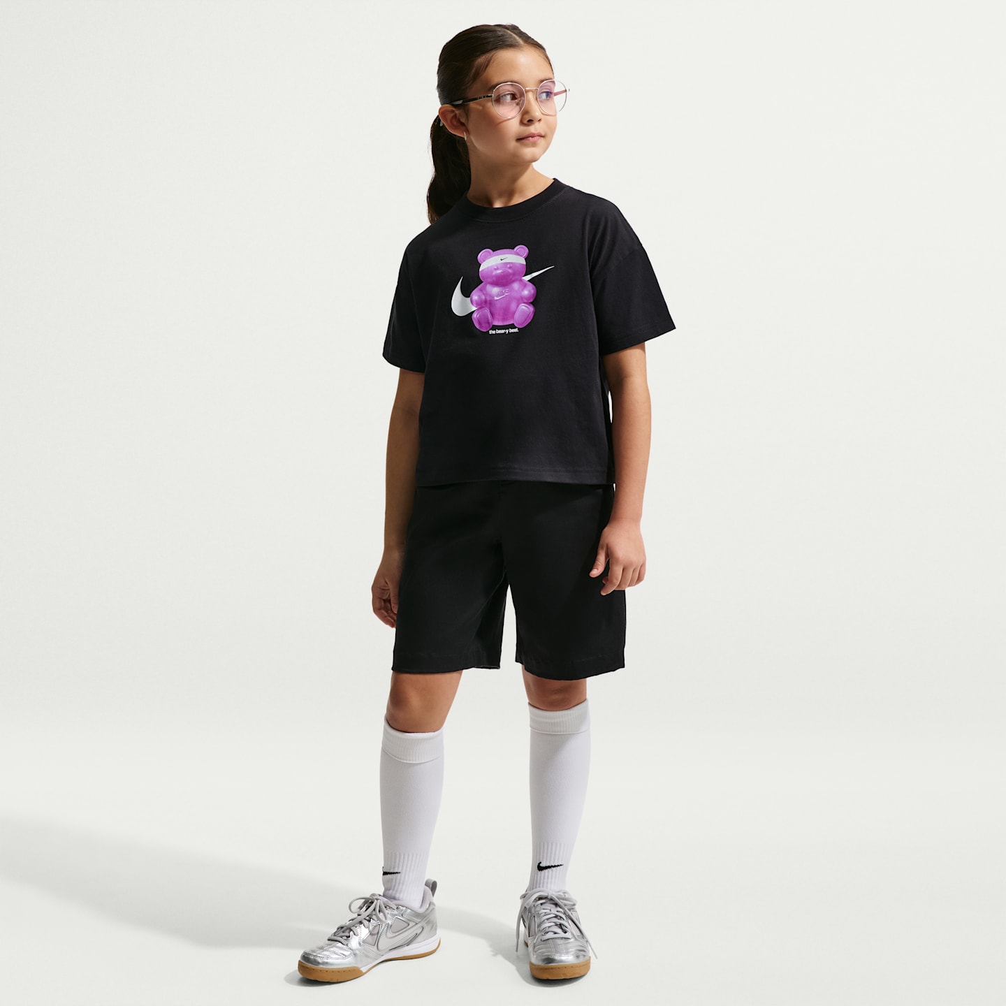 Детские футболки Nike Sportswear Big Kids' Boxy T-Shirt — фото 4