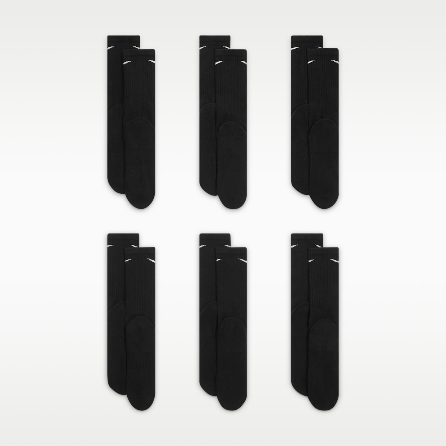 Мужские носки Nike Everyday Cushioned Training Crew Socks (6 Pairs) — фото 3