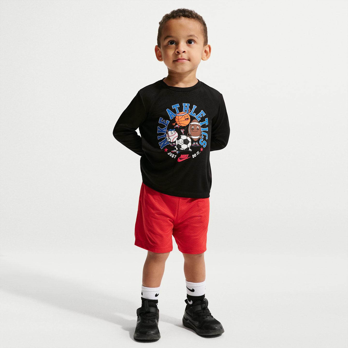 Детские футболки Nike Toddler Dri-FIT Graphic Long-Sleeve T-Shirt — фото 4