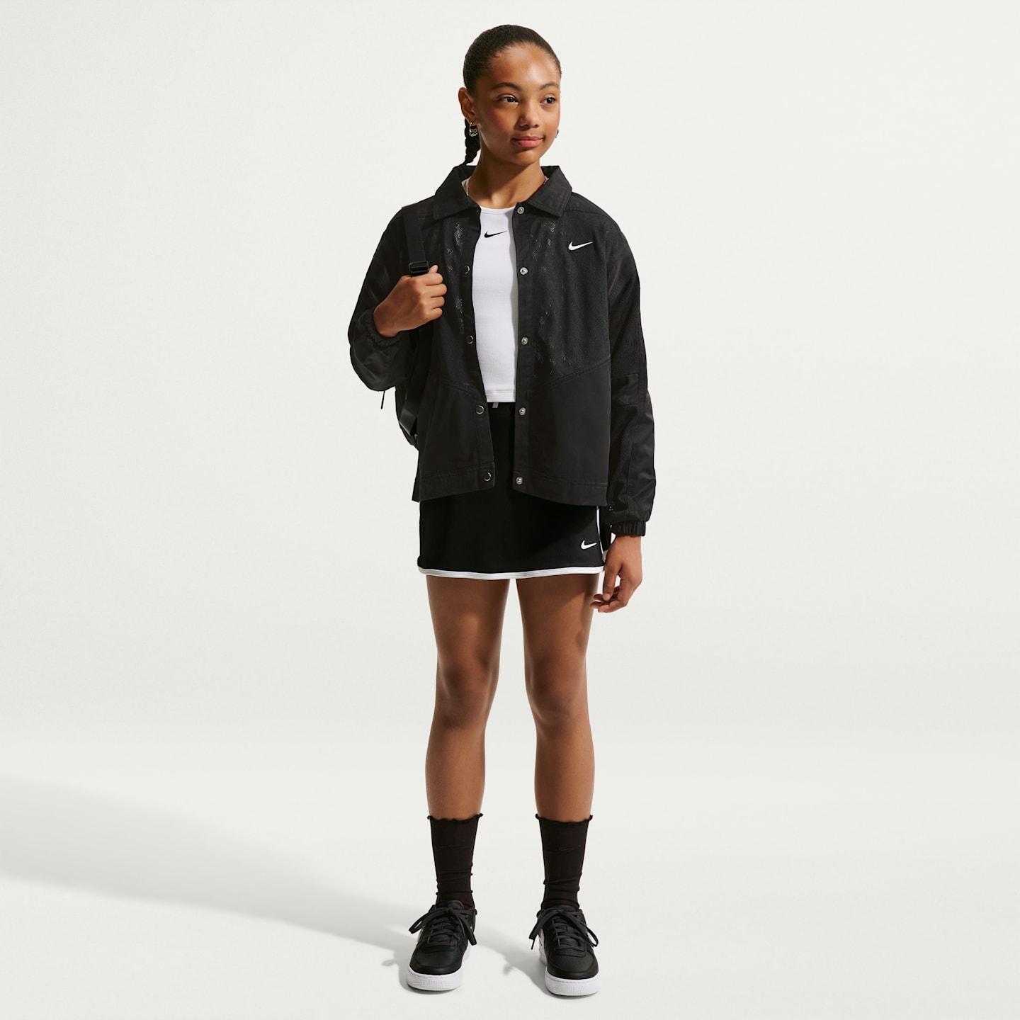 Детские куртки Nike Sportswear Big Kids' Woven Jacket — фото 4