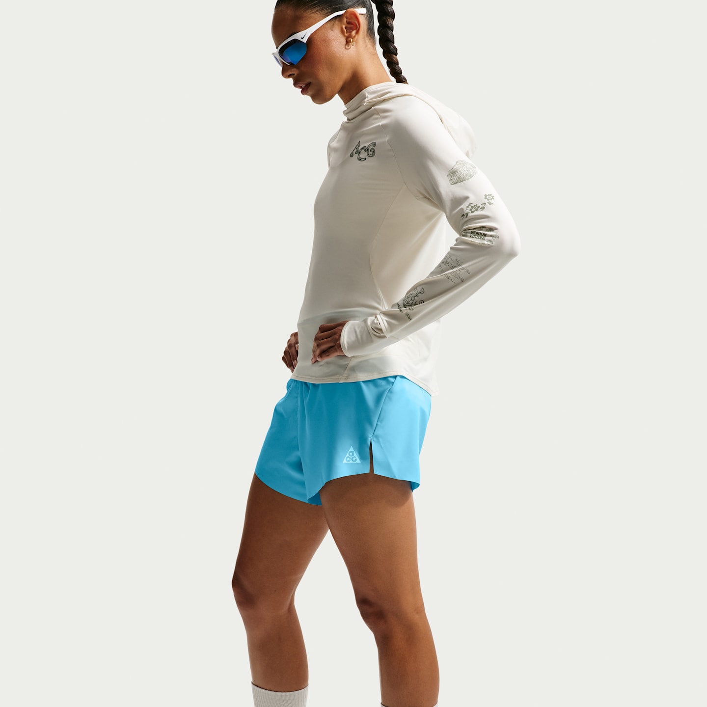 Женские шорты Nike ACG Women's Dri-FIT Mid-Rise Brief-Lined Trail Running Shorts — фото 4
