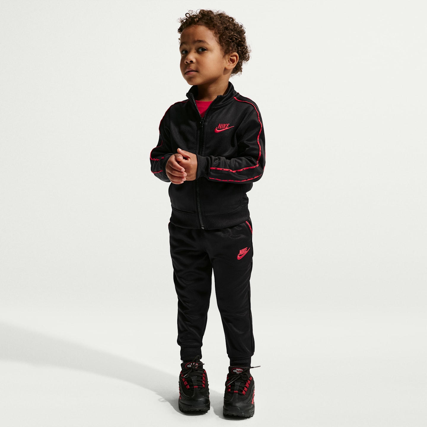 Детские кроссовки Nike Toddler Dri-FIT Lifestyle 2-Piece Full-Zip Propus Piping Set — фото 1