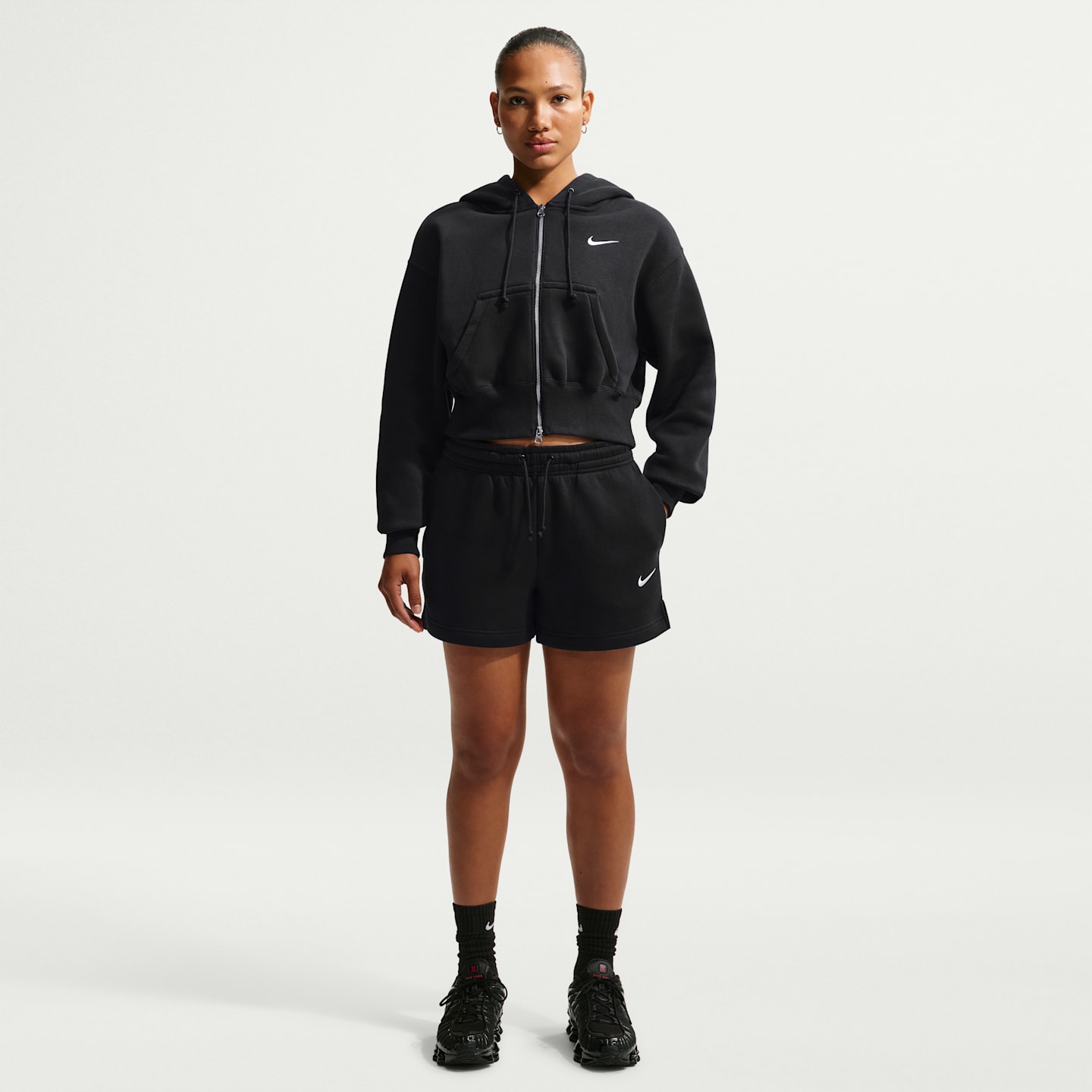 Женские шорты Nike Sportswear Phoenix Fleece Women's Mid-Rise 4" Shorts — фото 1