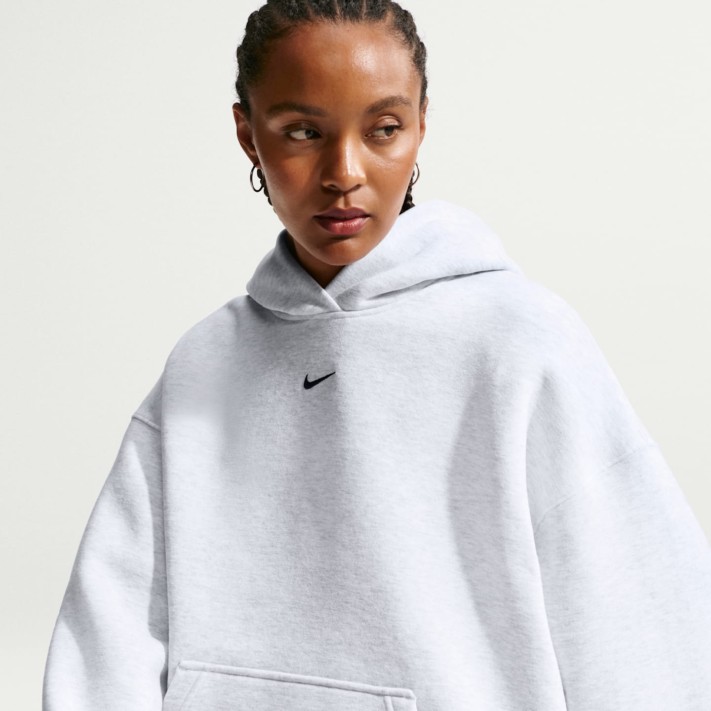 Женские худи Nike Studio Fleece Medium Weight Women's Oversized Pullover — фото 1