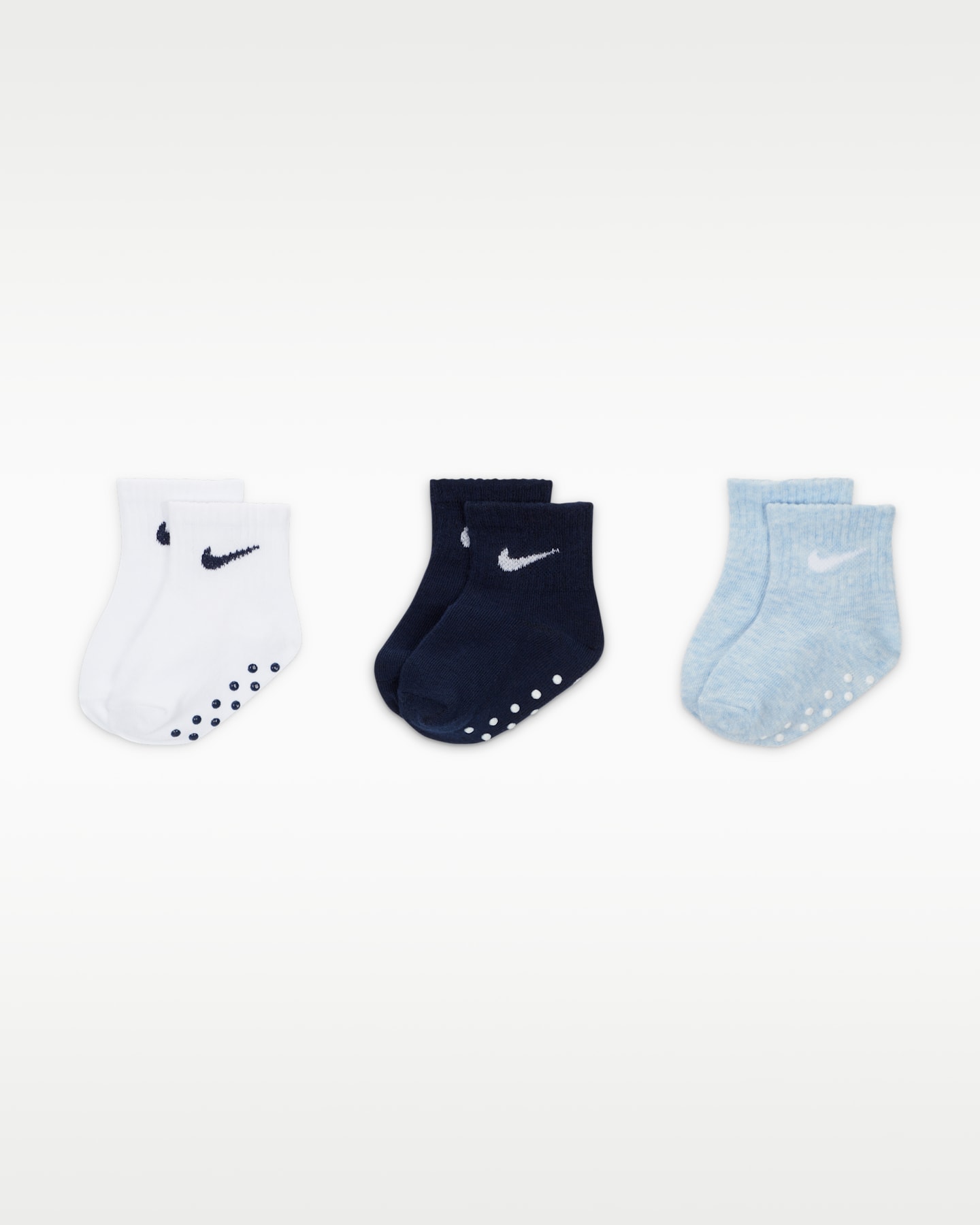 Детские носки Nike Baby Core Swoosh Gripper Socks (3 Pairs) — фото 4