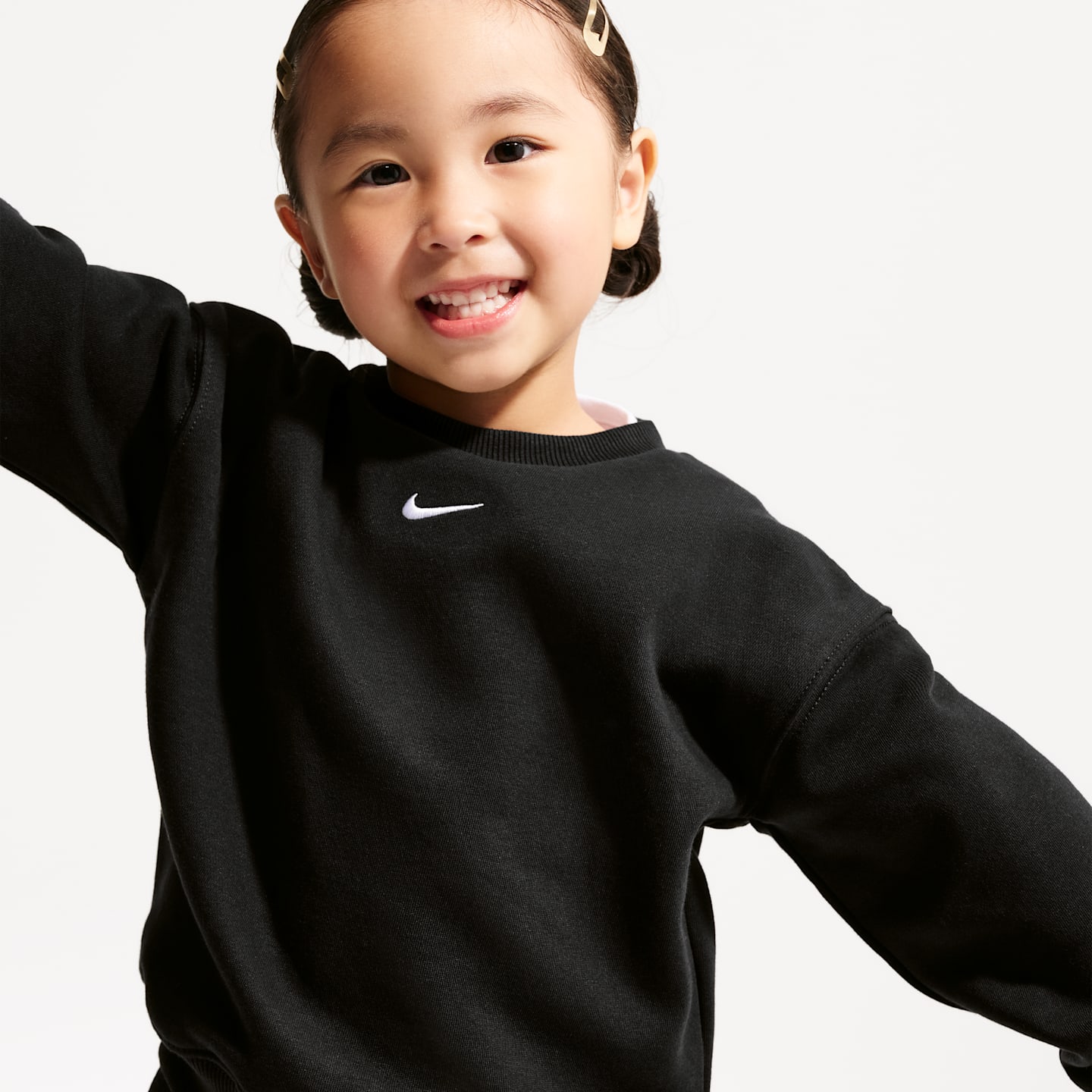 Детские кроссовки Nike Sportswear Toddler Studio Fleece Oversized Crew — фото 3