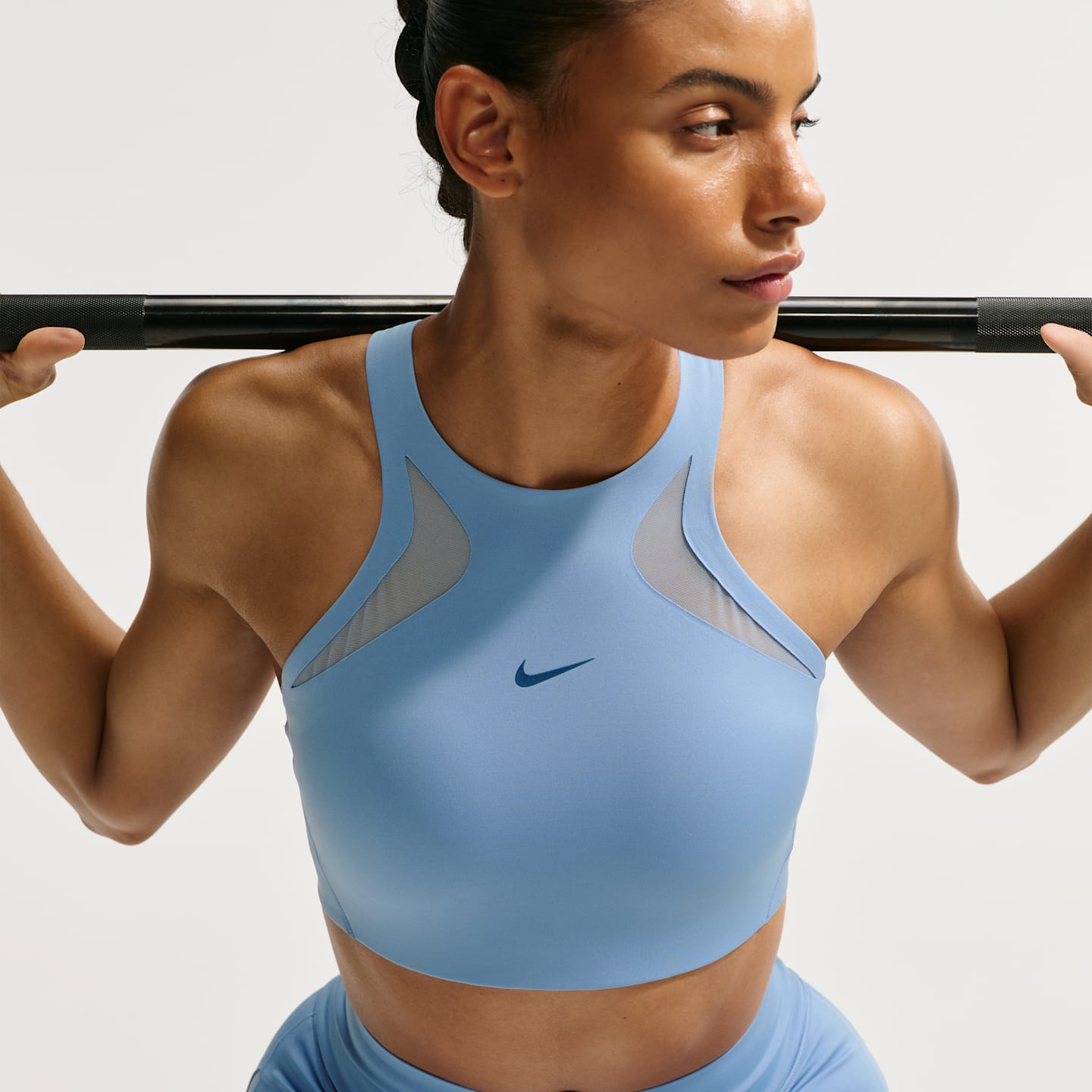 Спортивное бра Universa, средняя поддержка, сетка — Nike — фото 3