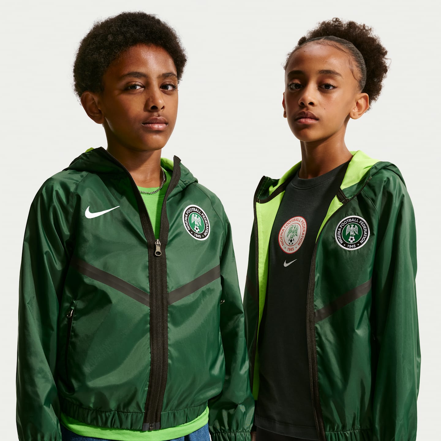 Детские куртки Nike Nigeria Big Kids' Nike Dri-FIT Soccer Anthem Jacket — фото 1