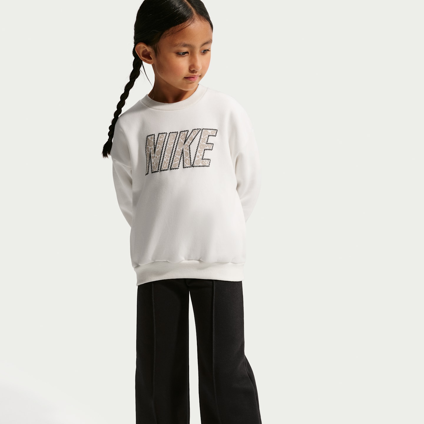 Детские брюки Nike Retro Remix Little Kids' 2-Piece Wide Leg Pants Set — фото 6