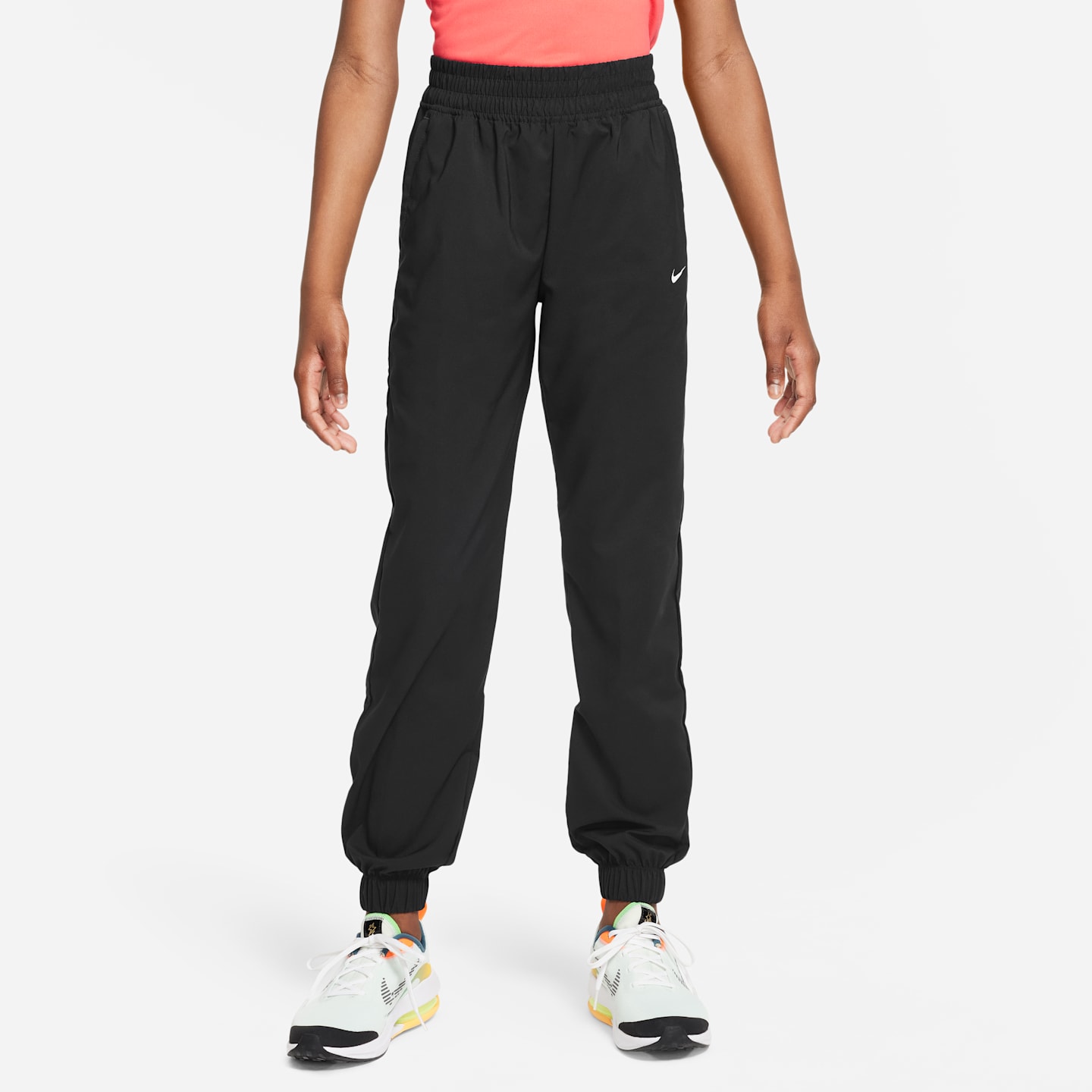 Детские брюки Nike Dri-FIT One Big Kids' (Girls') Woven Training Pants — фото 1