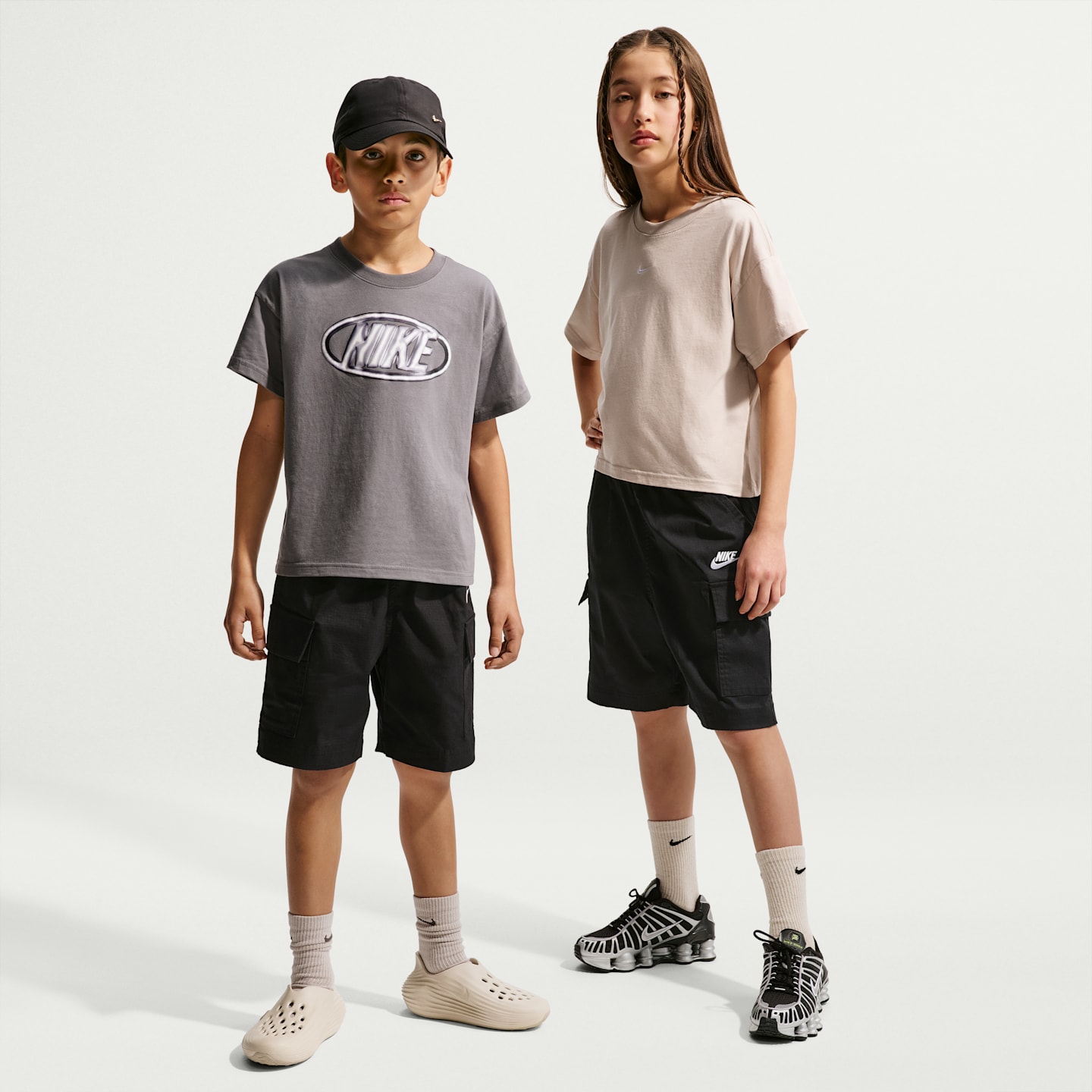 Детские шорты Nike Sportswear Club Big Kids' Woven Cargo Shorts — фото 1