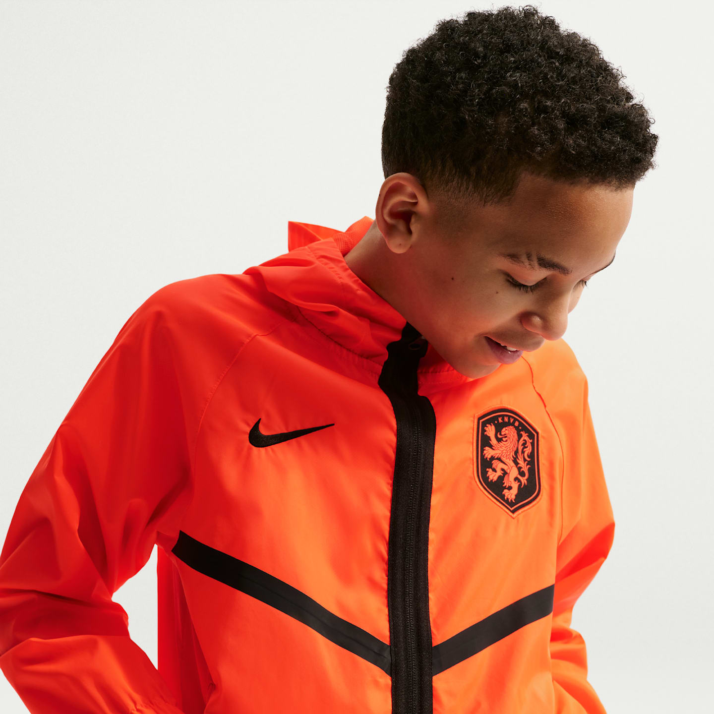 Детские куртки Nike Netherlands Big Kids' Nike Dri-FIT Soccer Anthem Jacket — фото 3