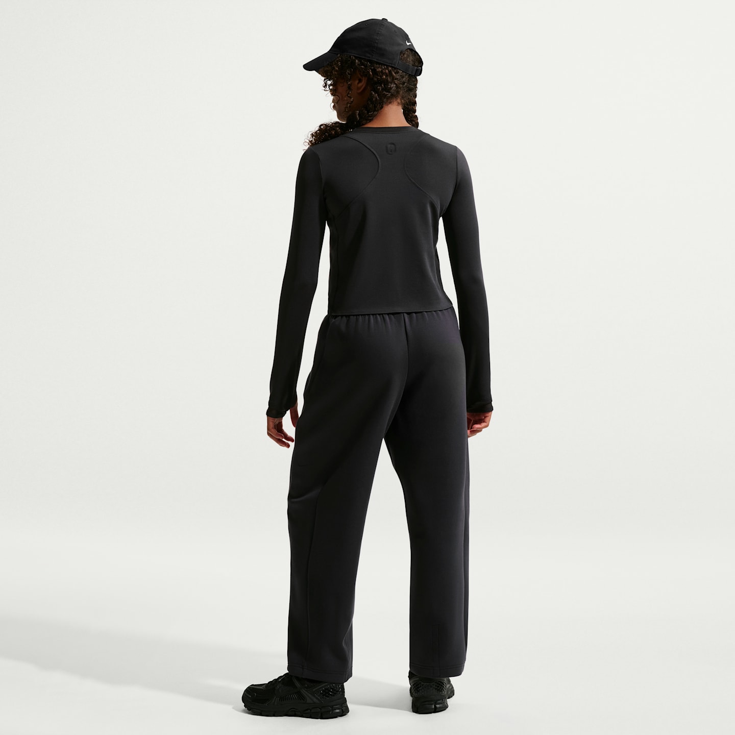 Детские топы Nike Mavn Girls' Dri-FIT Ribbed Long-Sleeve Top — фото 5