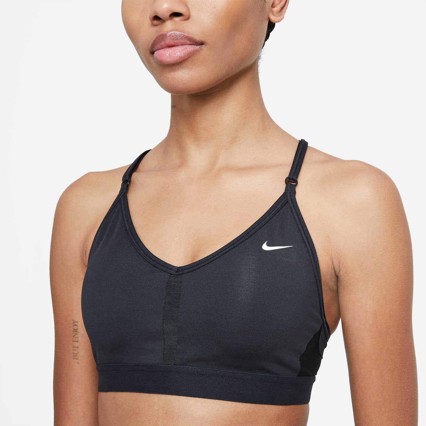 Спортивное бра Indy, уплотнённая чашка, V-образный вырез — Nike — фото 3