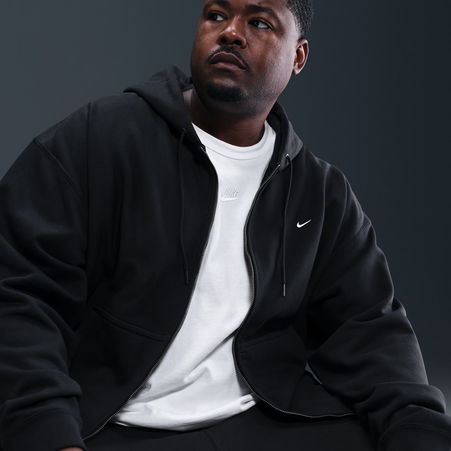 Мужские худи Nike Solo Swoosh Men's Full-Zip Fleece — фото 8
